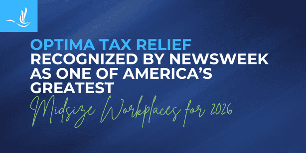 Optima Tax Relief Recognized by Newsweek as One of America’s Greatest Midsize Workplaces for 2026