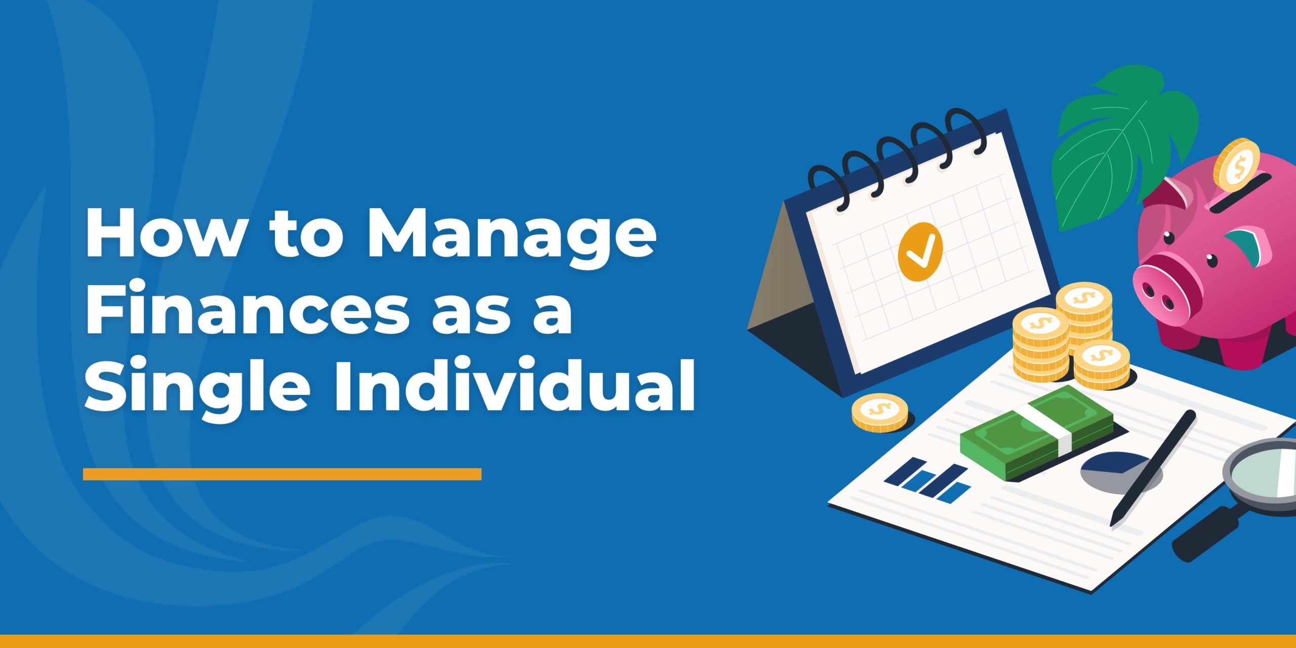 how to manage finances as a single individual