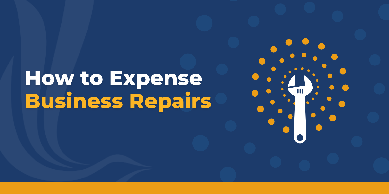how to expense business repairs