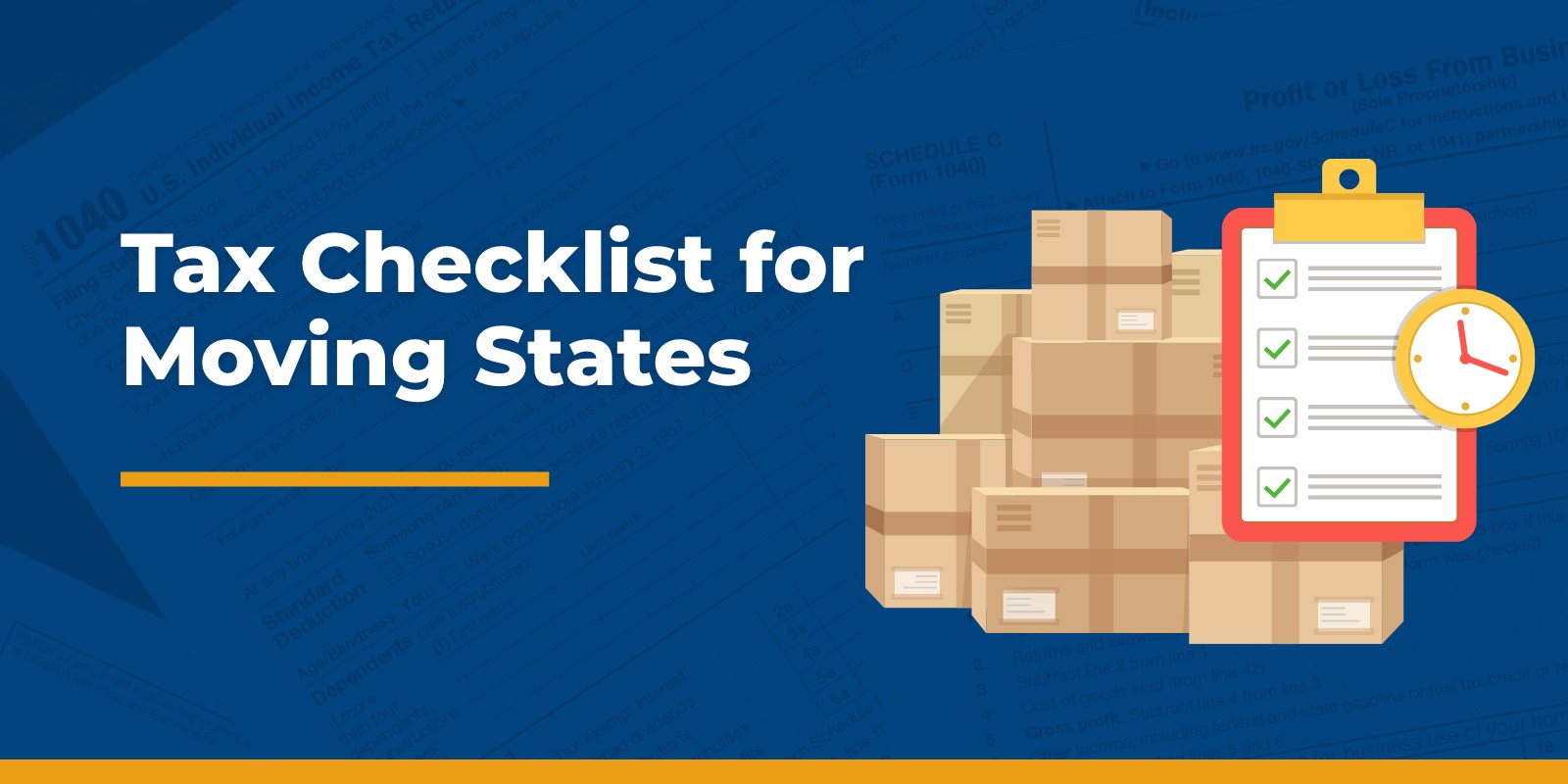 tax checklist for moving states