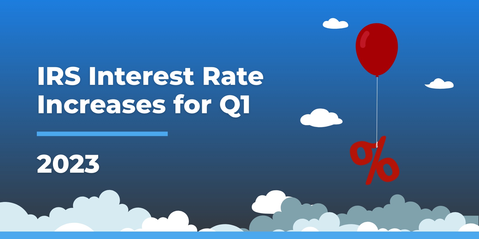 irs interest rate increases for q1 of 2023