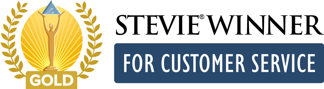 Gold Stevie Award for Customer Service Logo
