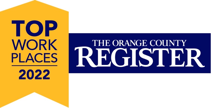 Top Workplaces Award Badge - The Orange County Register 2022
