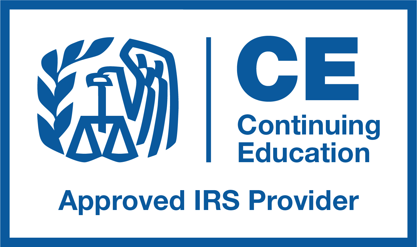 IRS Approved Provider | Continuing Education Logo